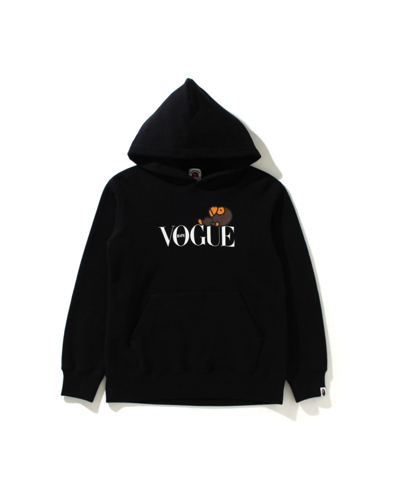 Hauts Bape X Vogue Milo Pullover Hoodie Noir Enfant | DTI-40703326